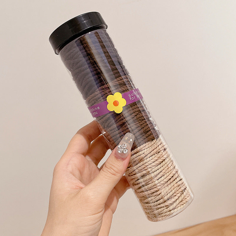 Highly Elastic Rubber Band Does Not Hurt Hair Thin Hair Tie