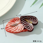 Plant Leaves Barrettes Acetic Acid Updo Shark Clip