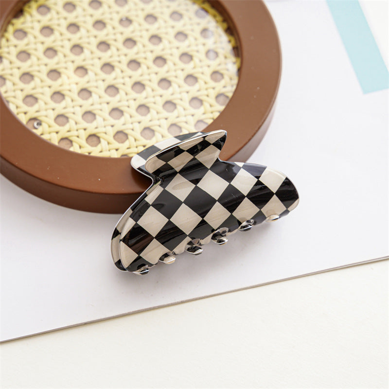 Checkerboard Claw Clip — Updo Hair Clip