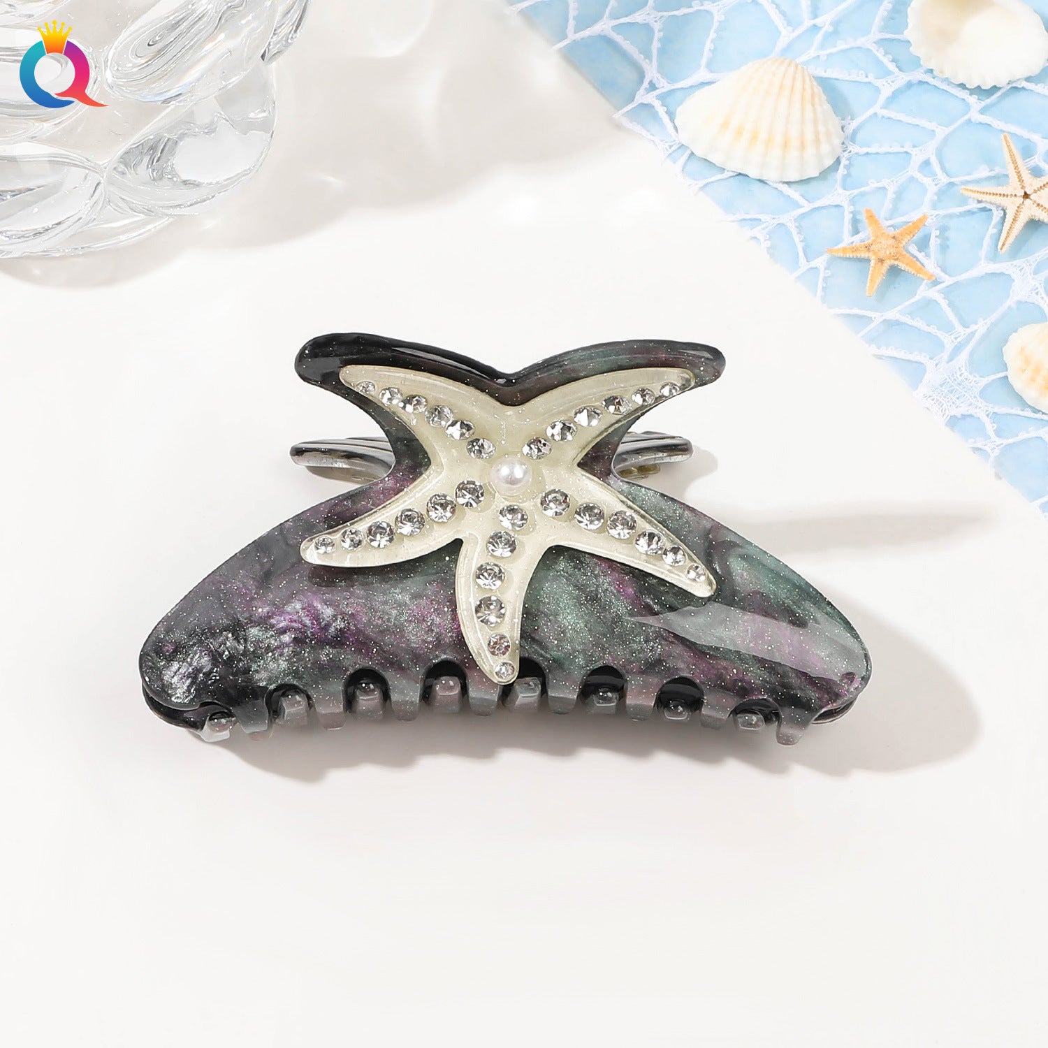 Ocean Series Acrylic Updo Shark Clip Hair Claw