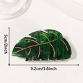 Leaves Grip PVC Updo Shark Clip