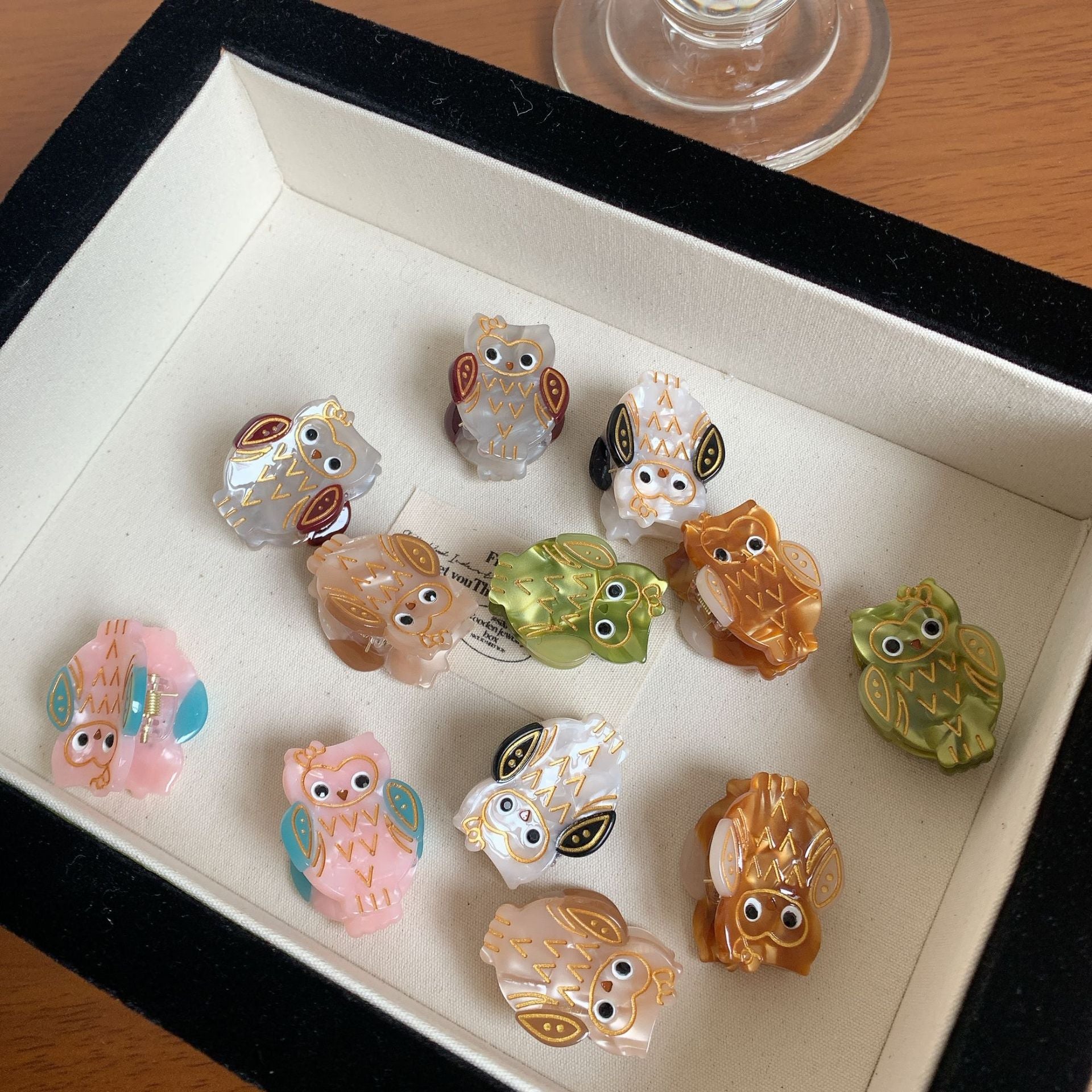 Owl Mini Clip Acetate Bangs Shark Clip