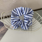 Simple Striped Hair Band Large Intestine Hair Rope