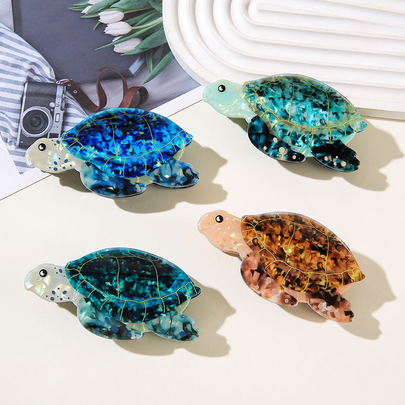 Turtle Barrettes Updo Shark Clip
