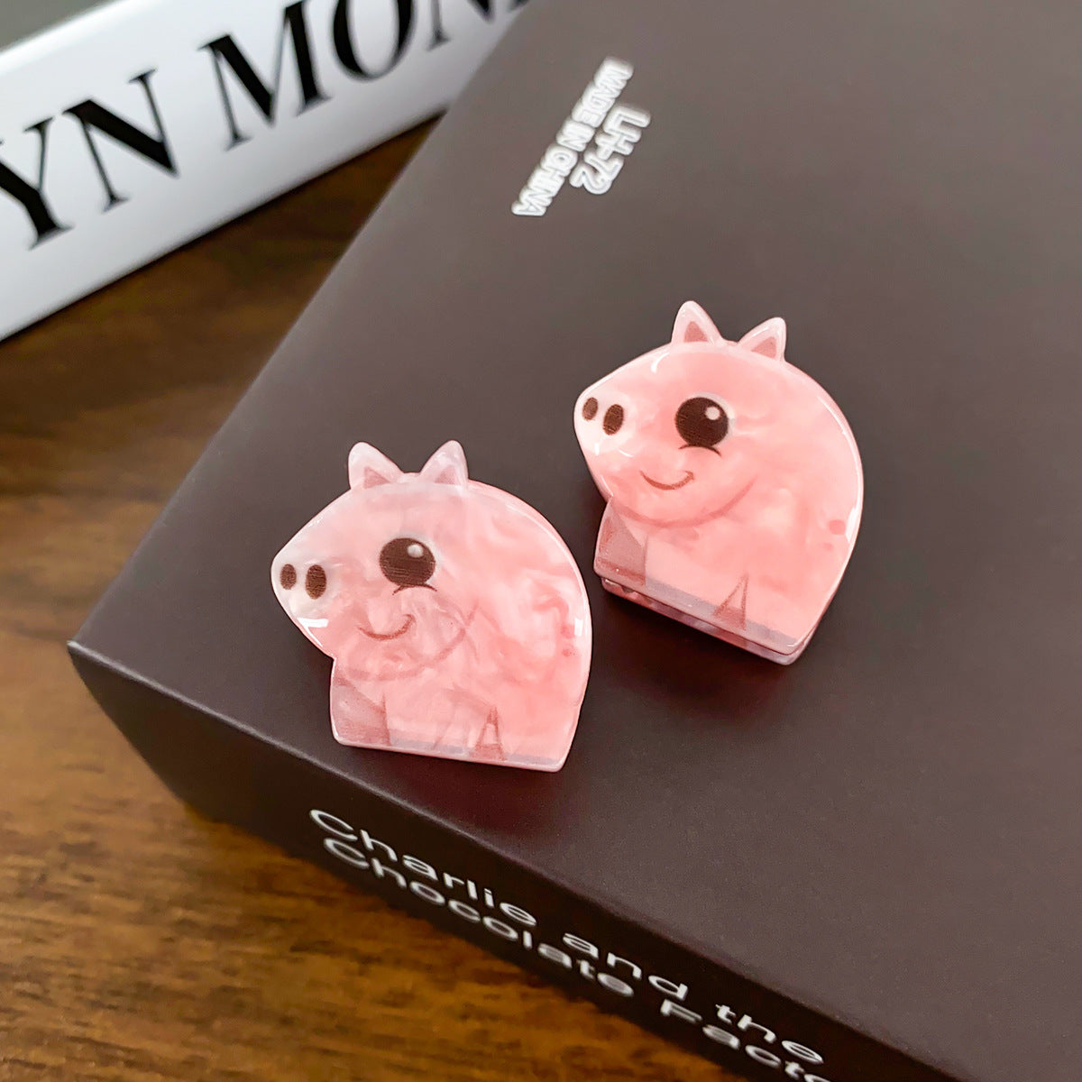 Cute Acrylic Animal Mini Clip 2 Pack