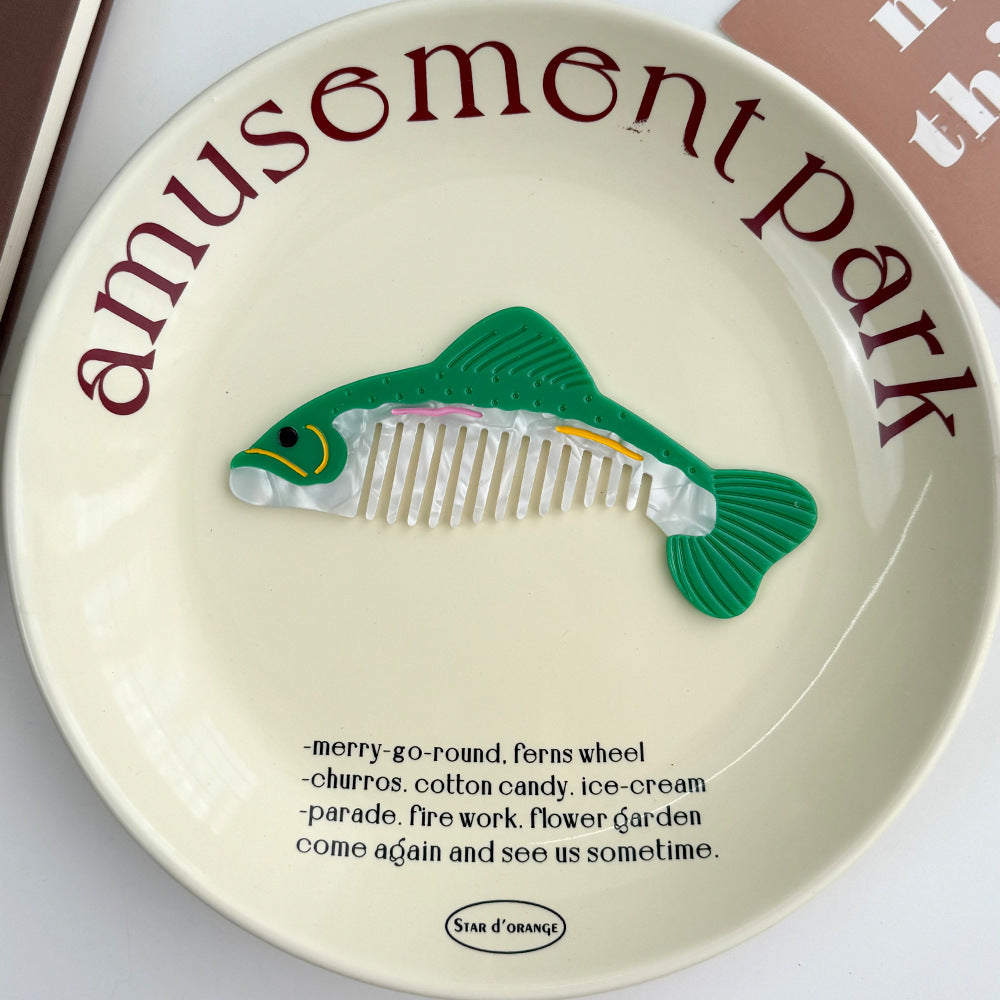 Acetate Comb Advanced Moving Vegetable Makeup Fun Comb Portable Hairdressing Comb