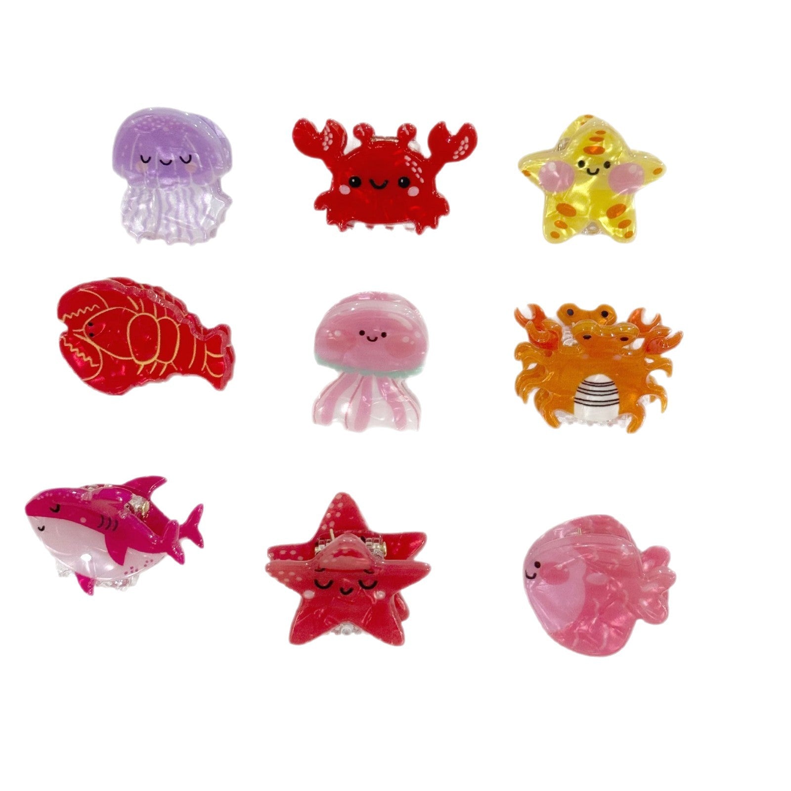 Ocean Series Mini Jaw Clip Bangs Side Small Barrettes Children
