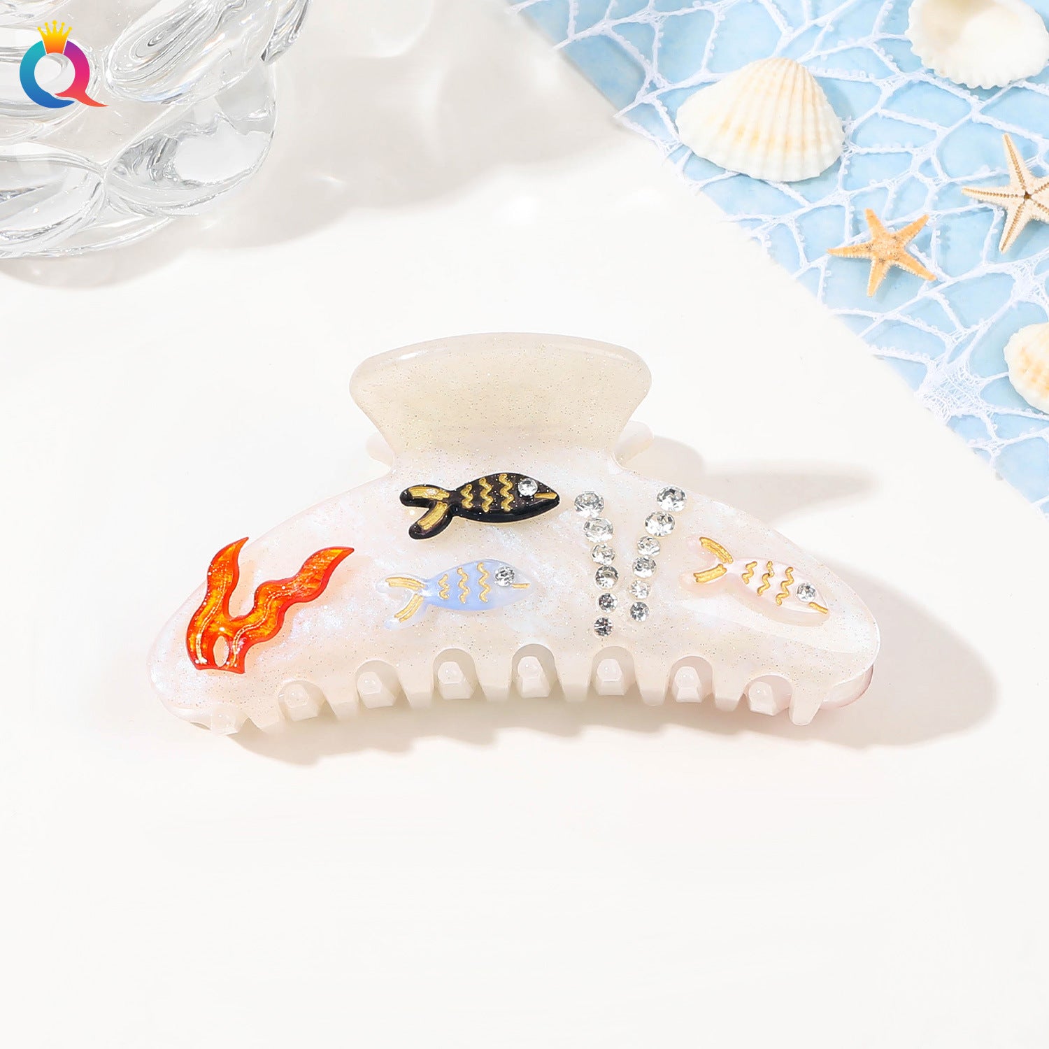 Ocean Series Acrylic Updo Shark Clip Hair Claw