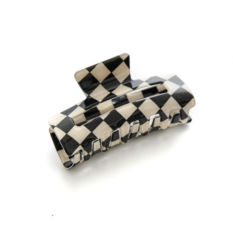 Checkerboard Claw Clip — Updo Hair Clip