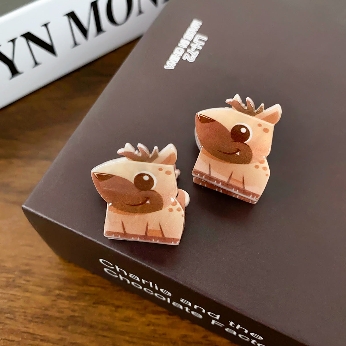 Cute Acrylic Animal Mini Clip 2 Pack