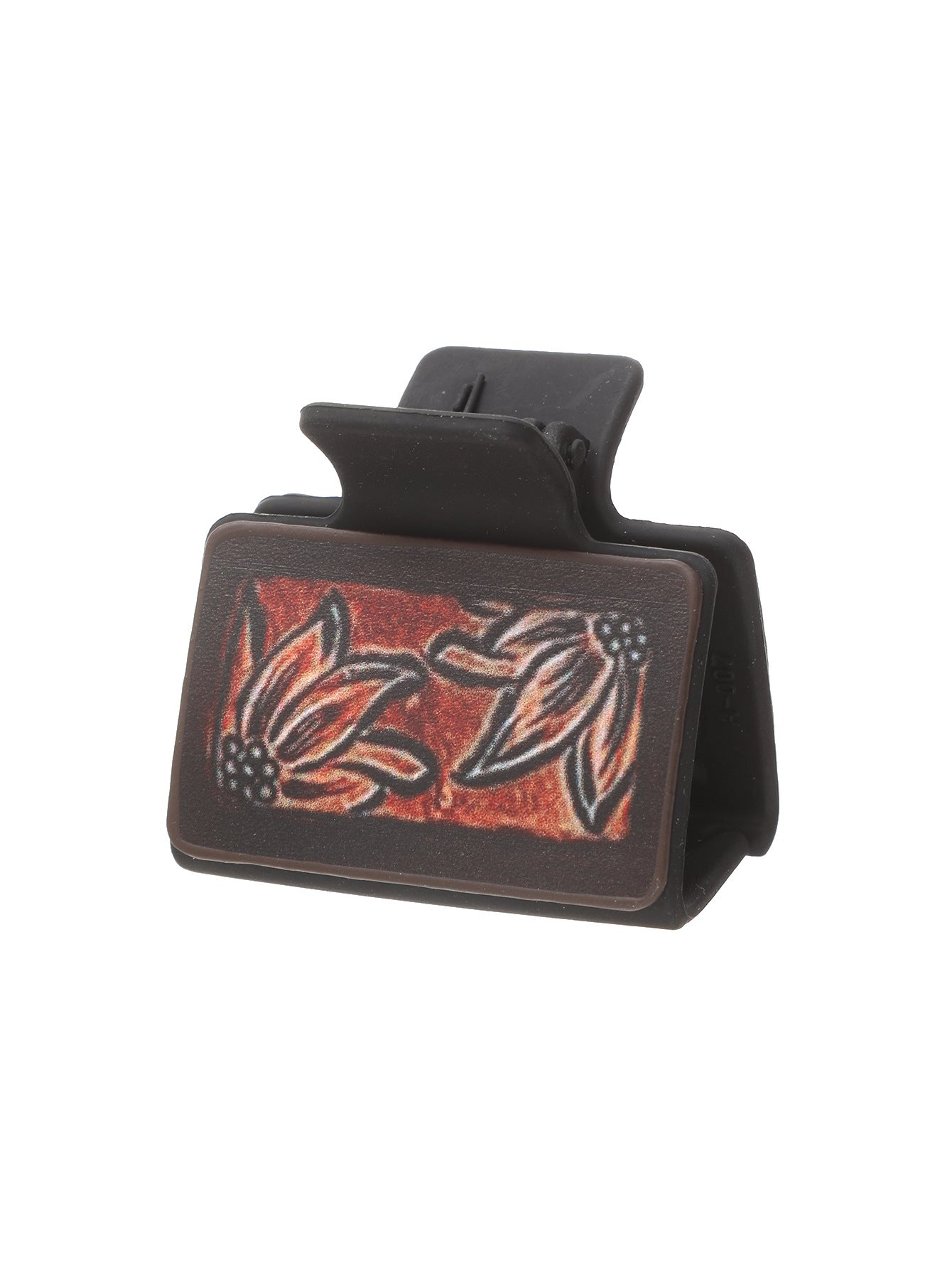 Leather Sunflower Hair Clip / Half-Up Shark Clip