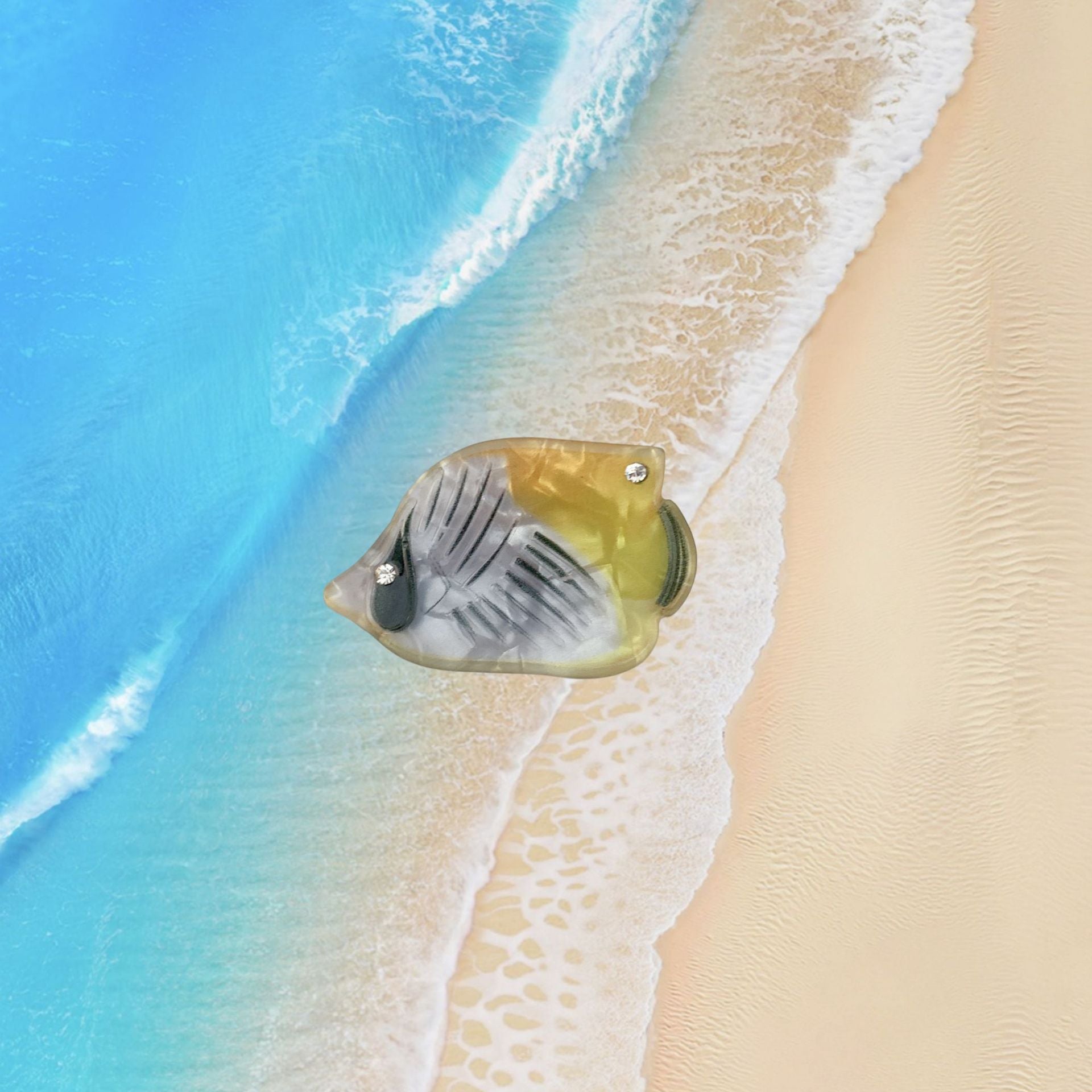 Conch Shell Barrettes Acrylic Side Clip Mini Clip