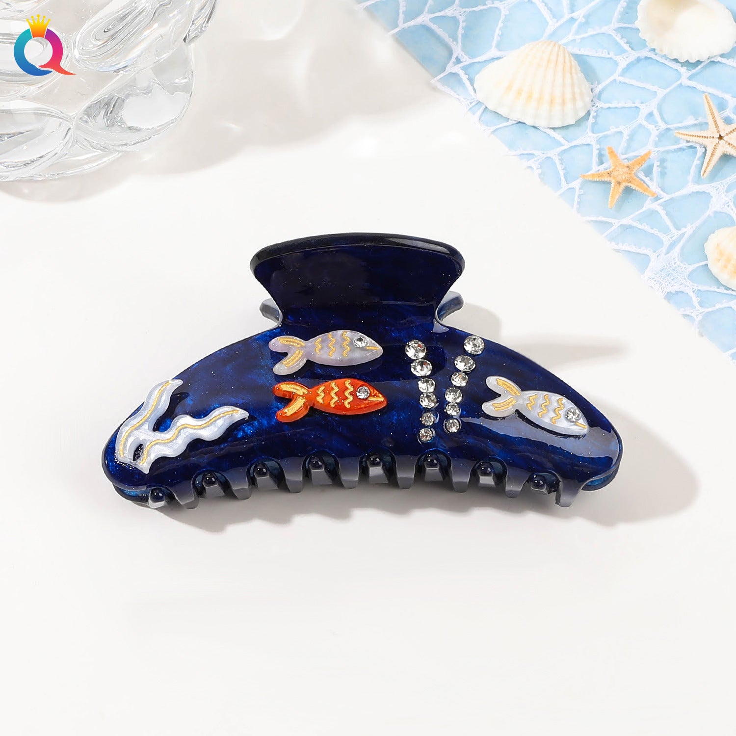 Ocean Series Acrylic Updo Shark Clip Hair Claw