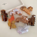 Animal Flower Acrylic Jaw Clip Updo Shark Clip