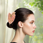 Leaves Barrettes Acetate Updo Large Size Shark Clip