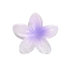 Color Plumeria Rubra Barrettes Side Grab Half Grab Back Head Shark Clip