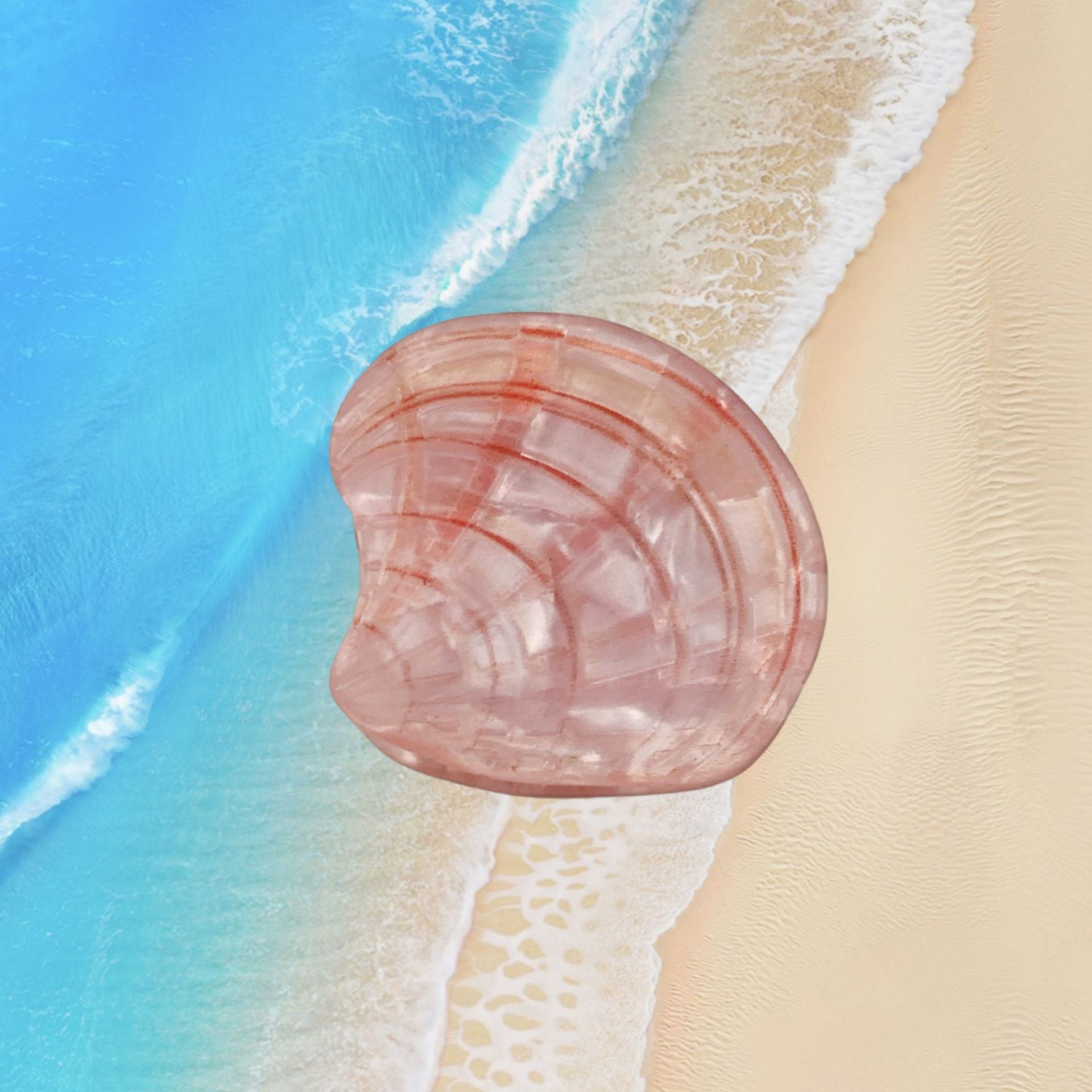 Conch Shell Barrettes Acrylic Side Clip Mini Clip