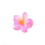 Color Plumeria Rubra Barrettes Side Grab Half Grab Back Head Shark Clip
