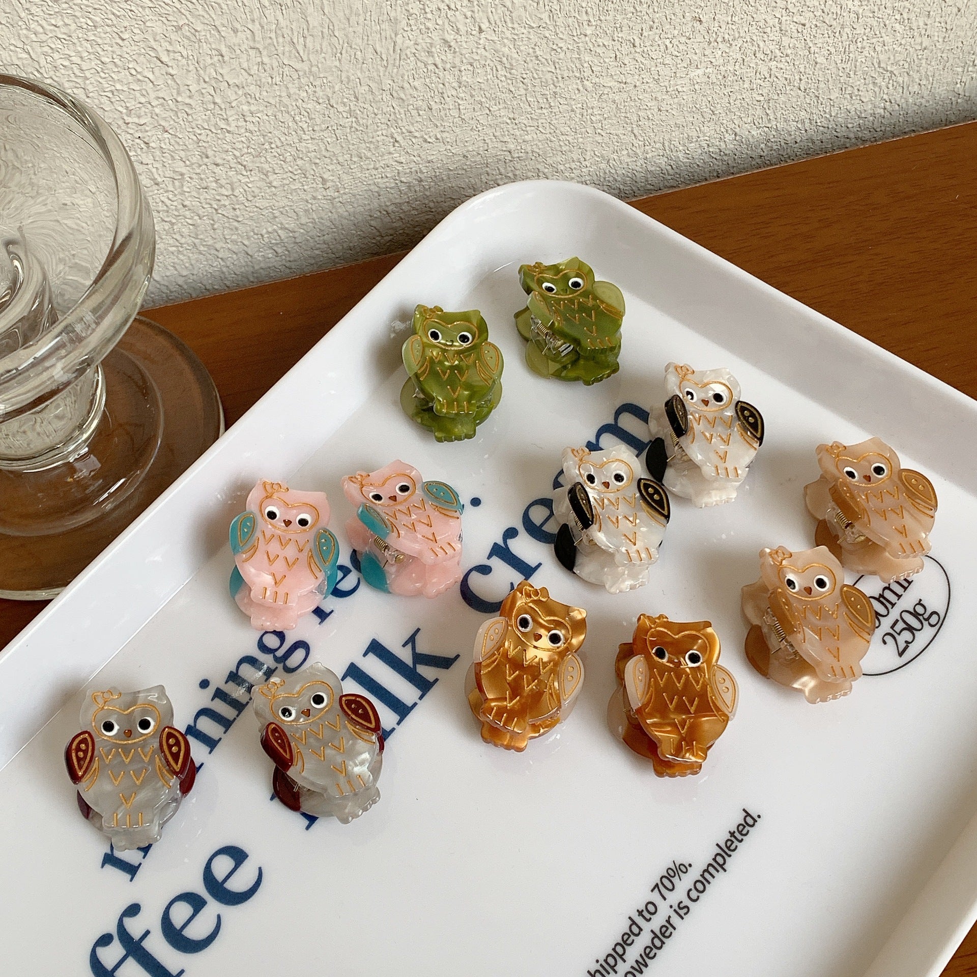 Owl Mini Clip Acetate Bangs Shark Clip