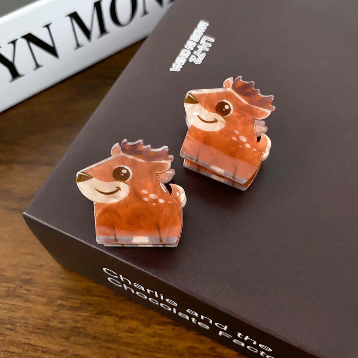 Cute Acrylic Animal Mini Clip 2 Pack