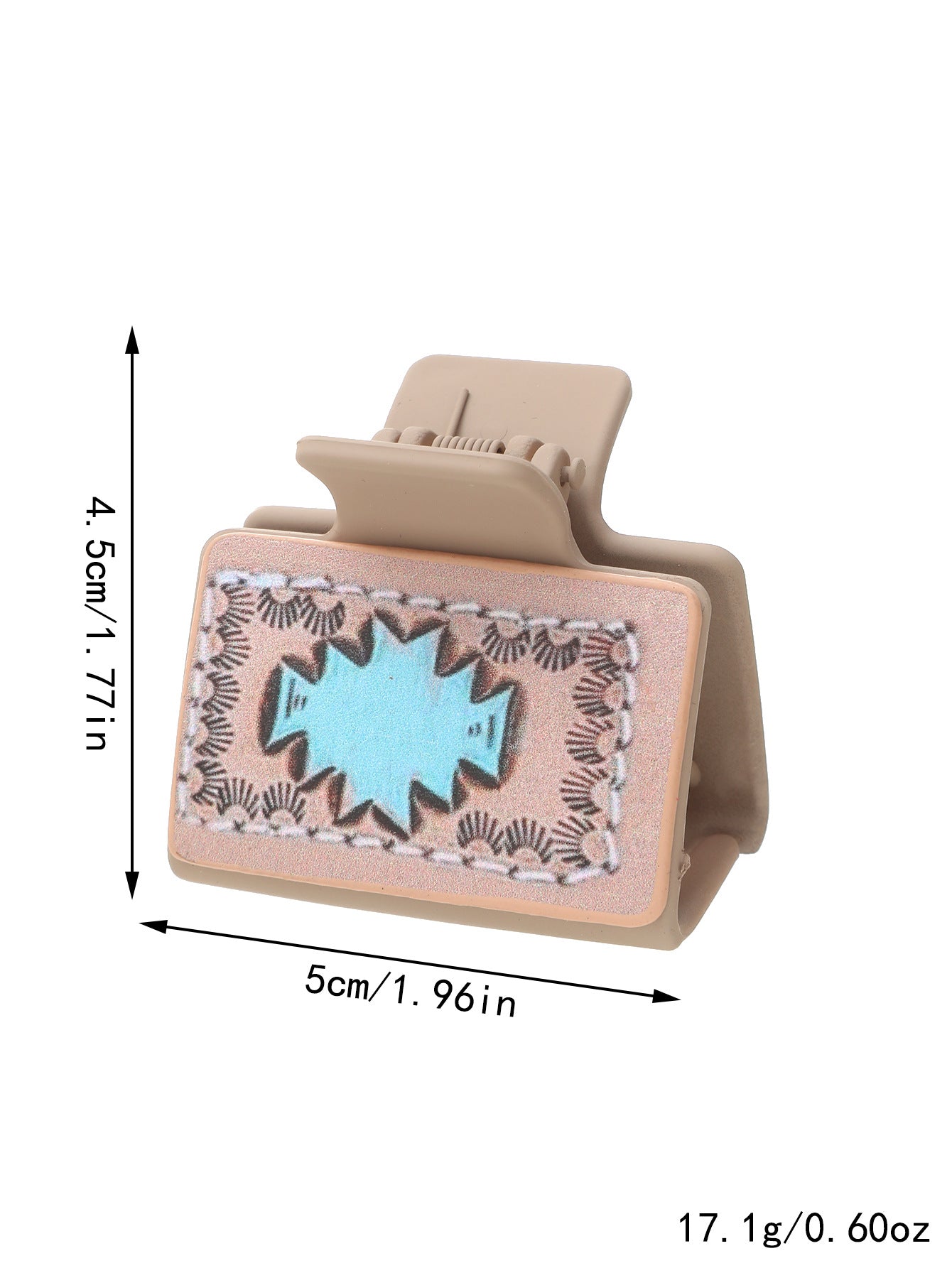 Leather Sunflower Hair Clip / Half-Up Shark Clip