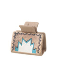 Leather Sunflower Hair Clip / Half-Up Shark Clip