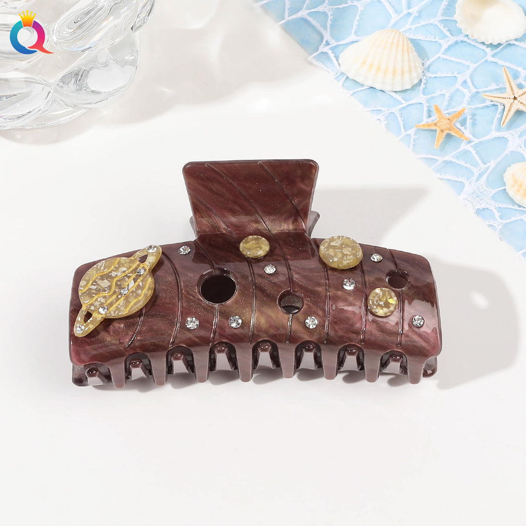 Ocean Series Acrylic Updo Shark Clip Hair Claw