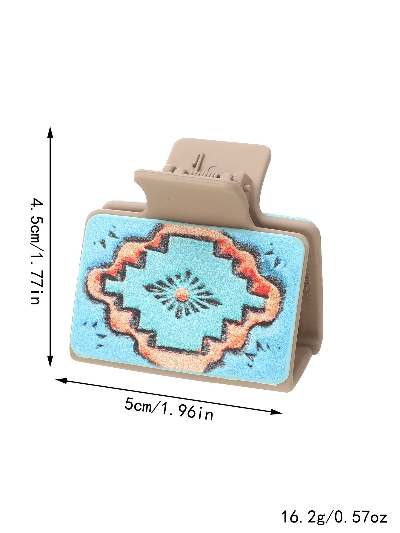 Leather Sunflower Hair Clip / Half-Up Shark Clip