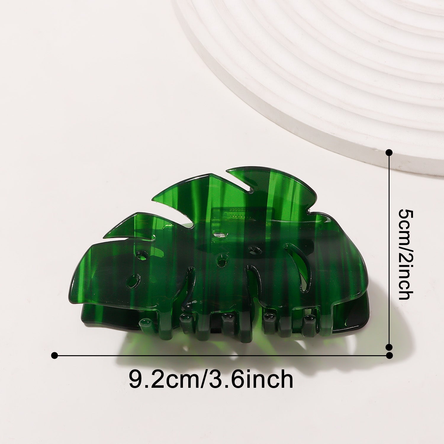 Leaves Grip PVC Updo Shark Clip