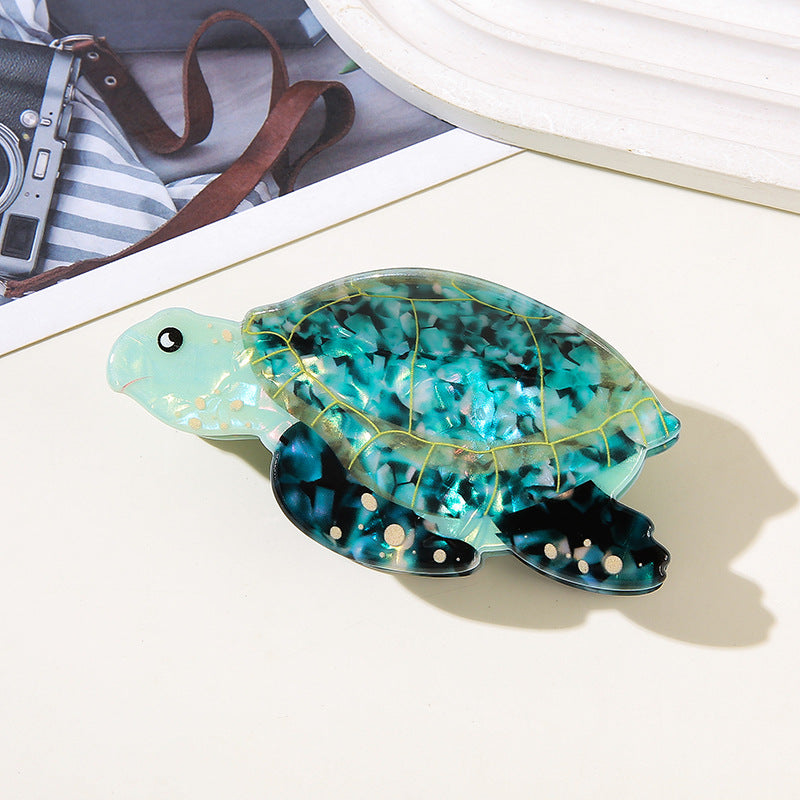 Turtle Barrettes Updo Shark Clip