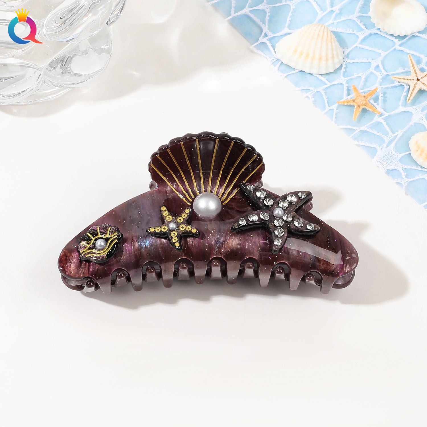 Ocean Series Acrylic Updo Shark Clip Hair Claw