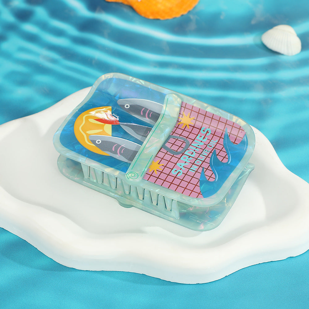 Square Fish Grip Back Head Updo Shark Clip