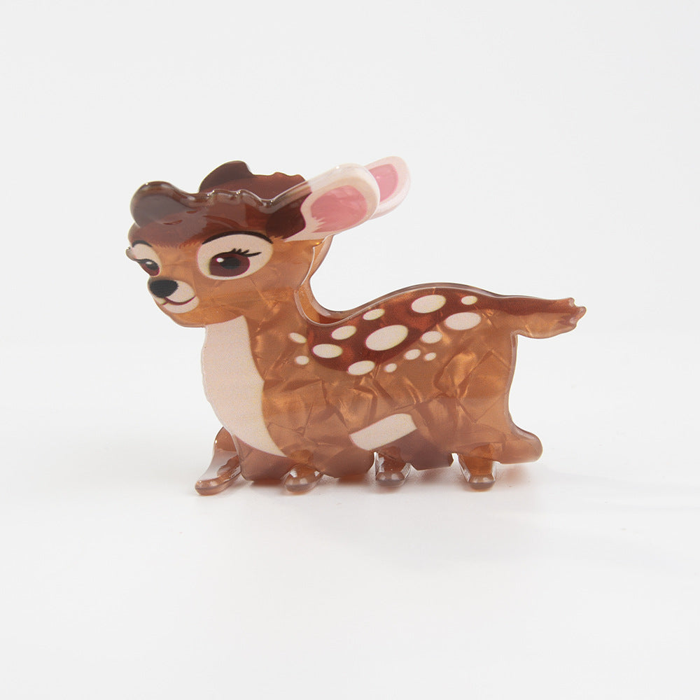 Forest Series Grip Creative PVC Dinosaur Barrettes Updo Shark Clip