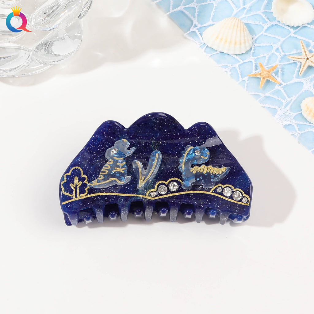 Ocean Series Acrylic Updo Shark Clip Hair Claw