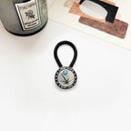 Vintage Inlaid Turquoise Rubber Band Hair Rope High Elasticity Hair Tie Hair Rope