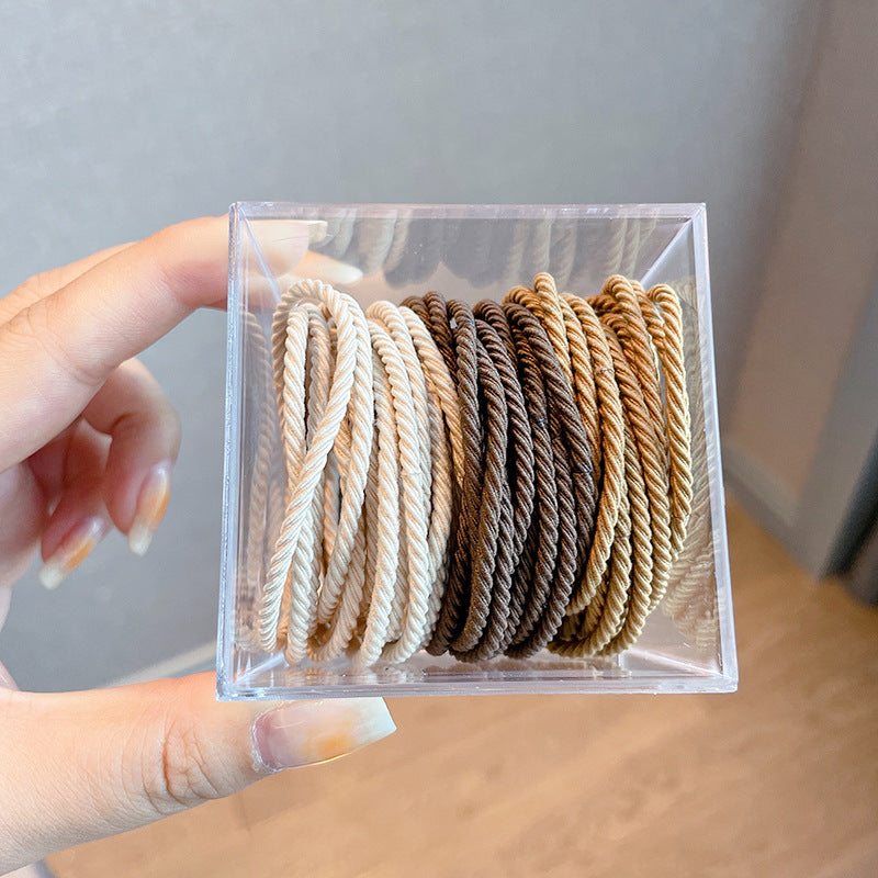 Highly Elastic Rubber Band Does Not Hurt Hair Thin Hair Tie