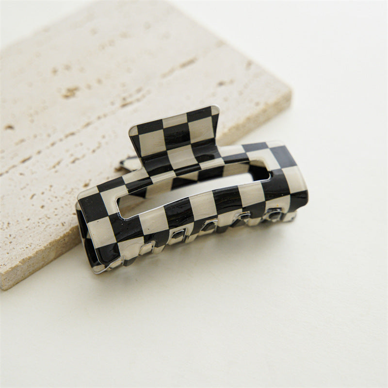Checkerboard Claw Clip — Updo Hair Clip