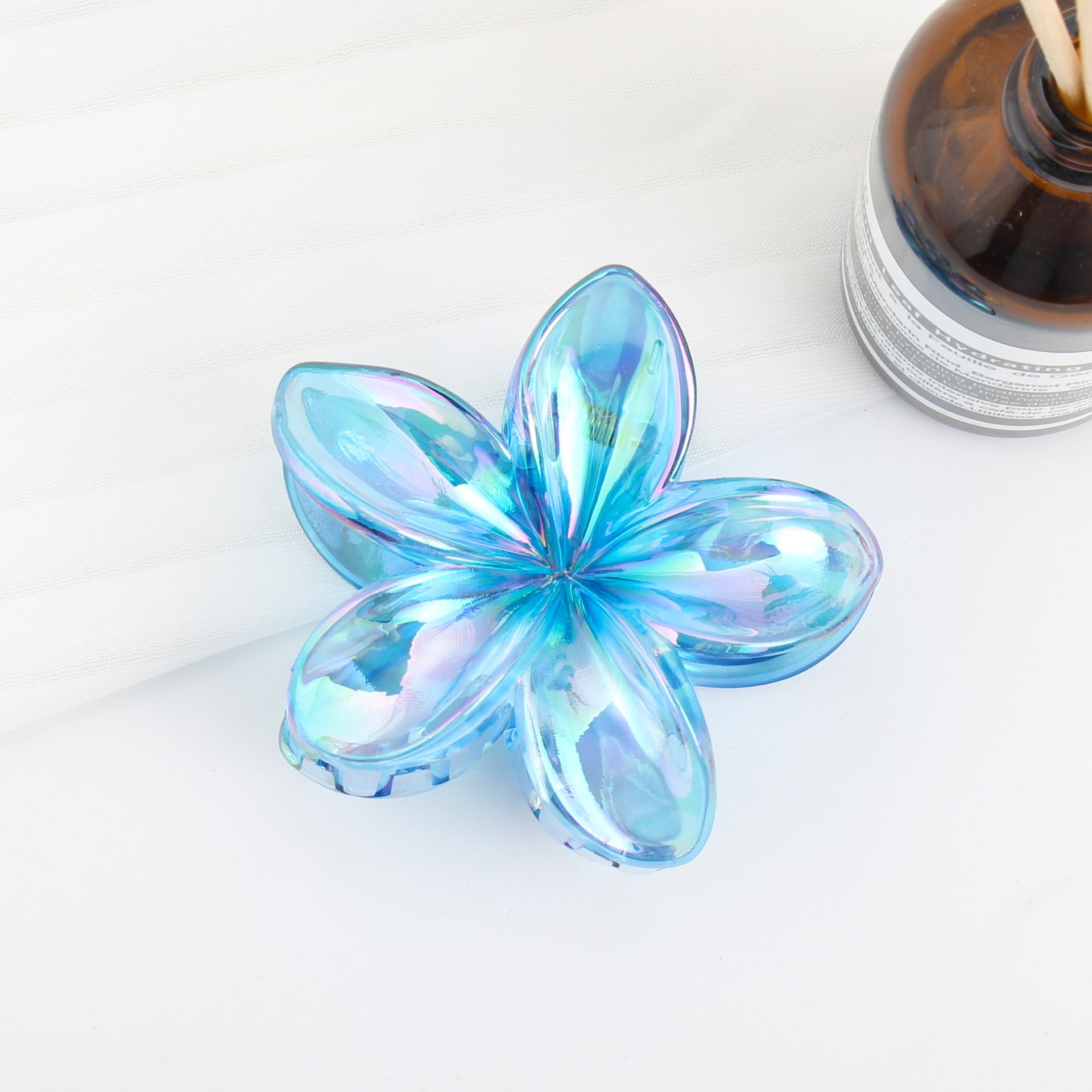 Plumeria Flower Hair Clip — For Updos, Half-Up Styles, and Claw Clips