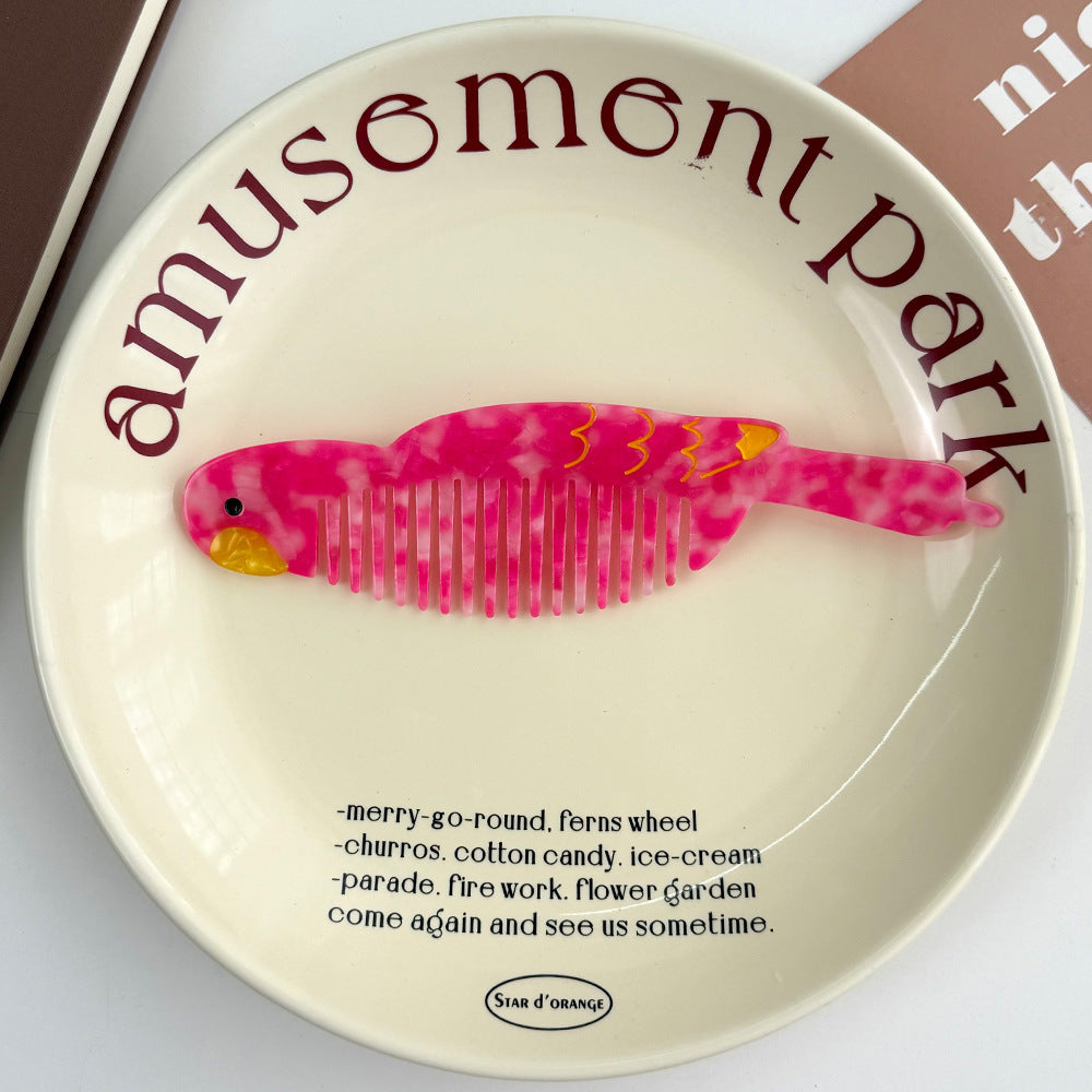 Acetate Comb Advanced Moving Vegetable Makeup Fun Comb Portable Hairdressing Comb