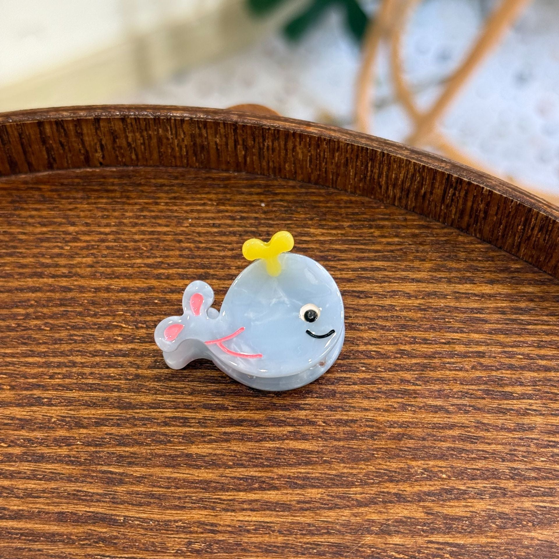 Marine Acetic Acid Mini Clip Small Octopus Dolphin Whale Hair Accessories