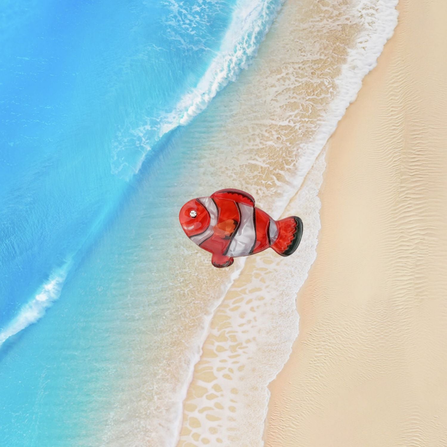 Conch Shell Barrettes Acrylic Side Clip Mini Clip