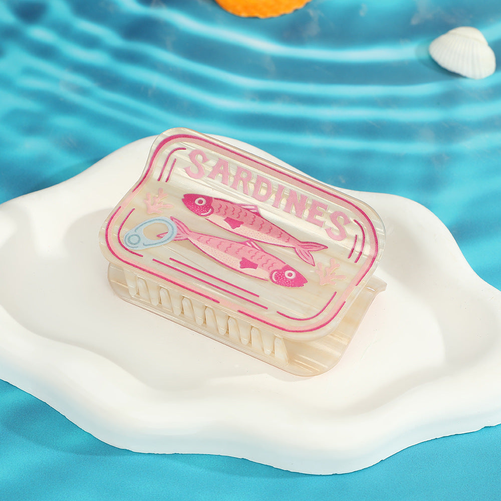 Square Fish Grip Back Head Updo Shark Clip