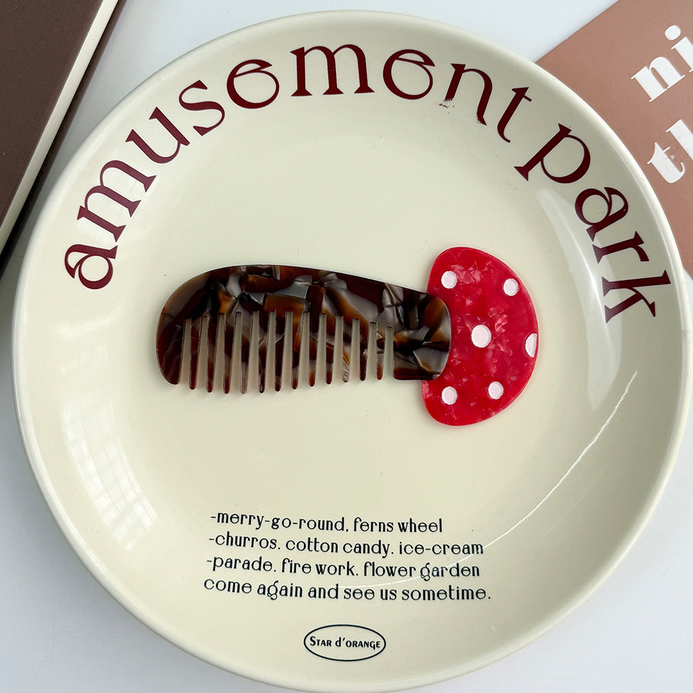 Acetate Comb Advanced Moving Vegetable Makeup Fun Comb Portable Hairdressing Comb