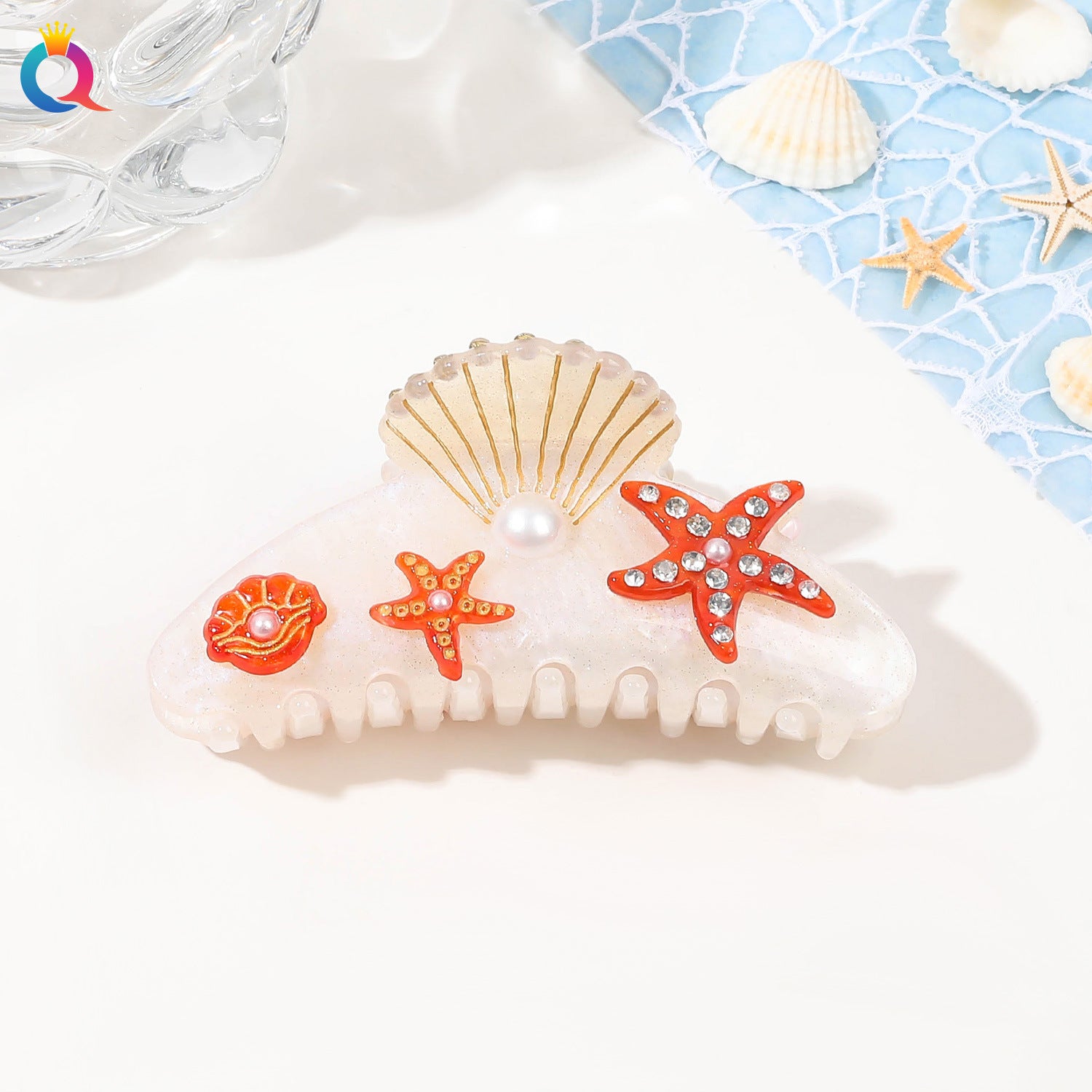 Ocean Series Acrylic Updo Shark Clip Hair Claw