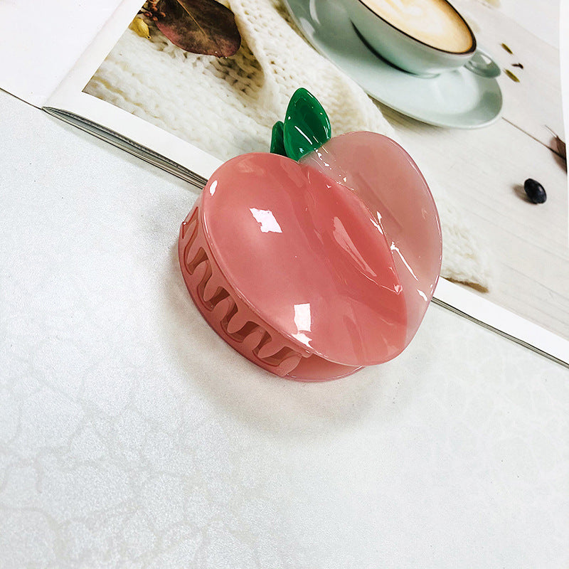 Vegetable Clamp Cherry Apple Shark Clamp Light Luxury Hair Claw Clip