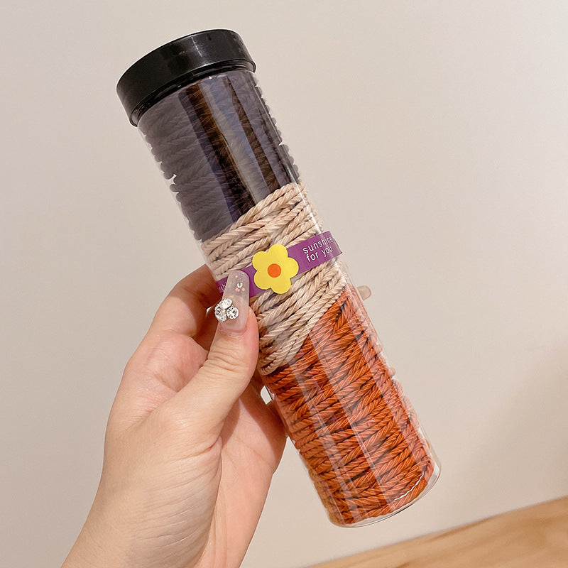 Highly Elastic Rubber Band Does Not Hurt Hair Thin Hair Tie