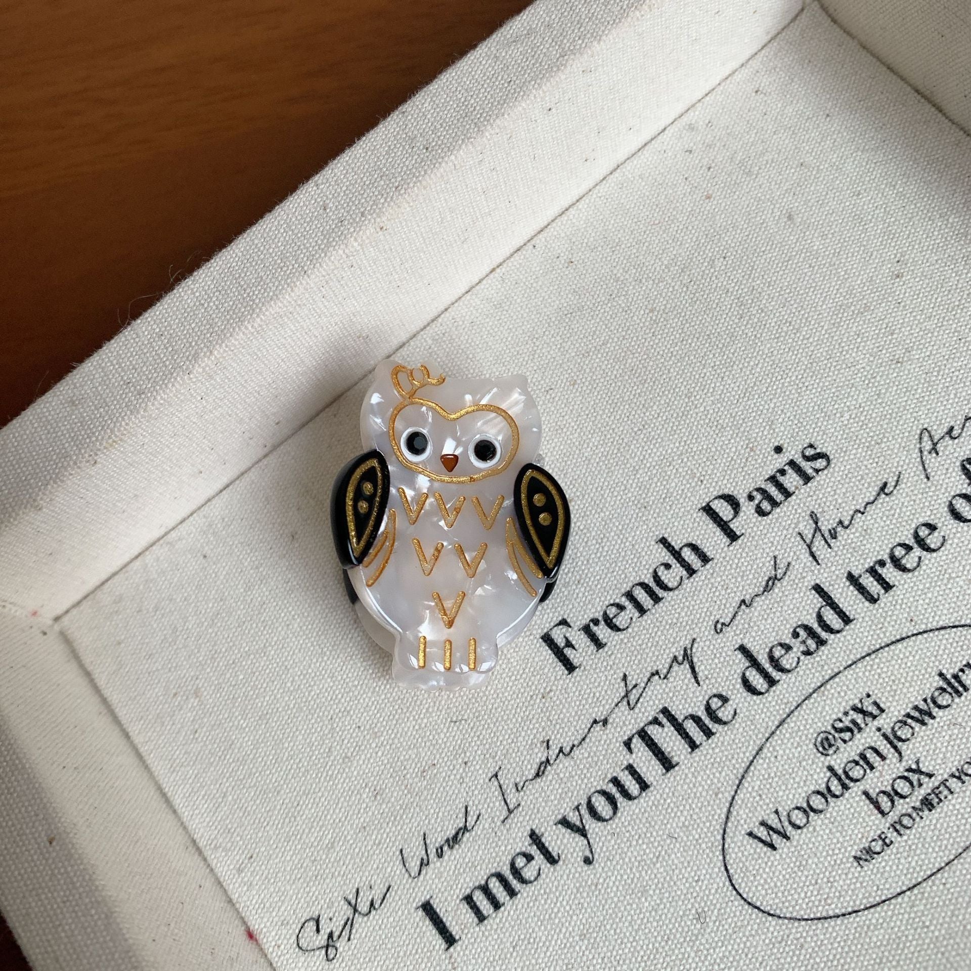 Owl Mini Clip Acetate Bangs Shark Clip