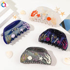 Ocean Series Acrylic Updo Shark Clip Hair Claw