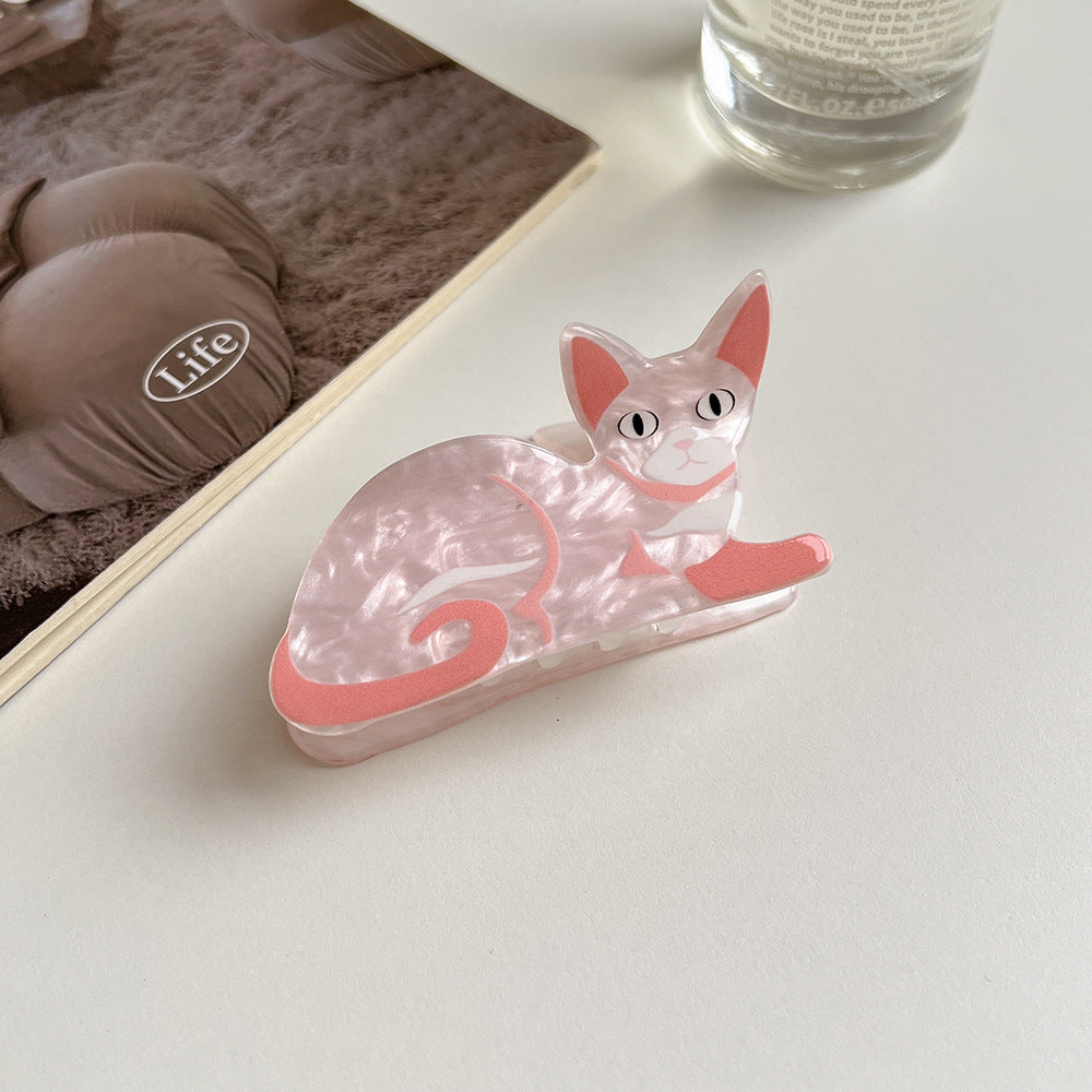 Dogs and Cats Cute Hairpin Medium Back Head Shark Clip
