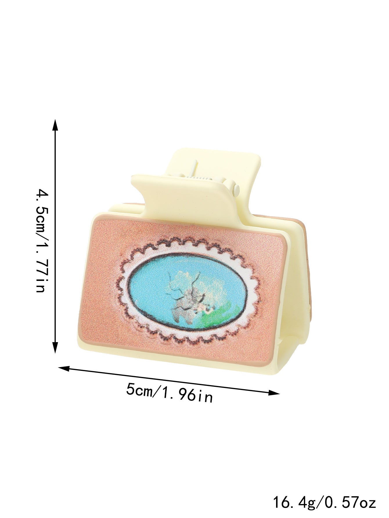 Leather Sunflower Hair Clip / Half-Up Shark Clip